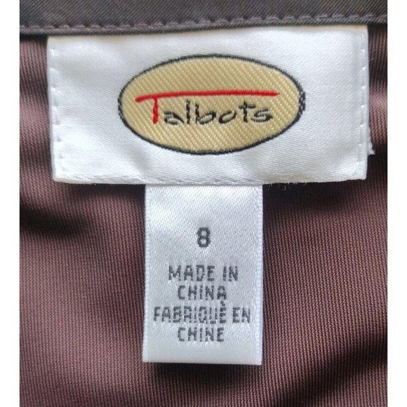 Talbots Top Womens 8 Faux Wrap - Picture 5 of 8
